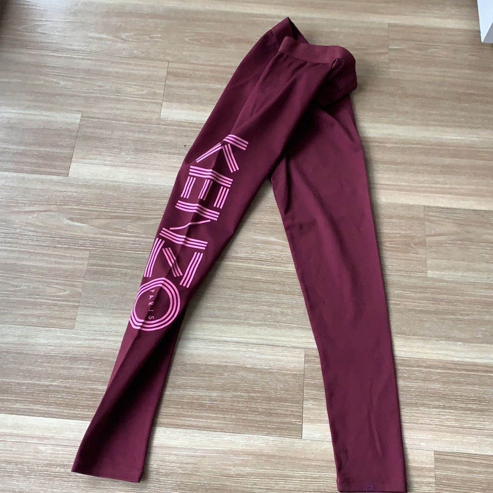 COPY - Kenzo Paris burgundy size small yoga pants leggings - Picture 3 of 11